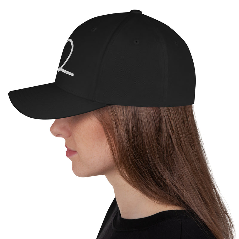 heartbeat flex-fit hat - white logo