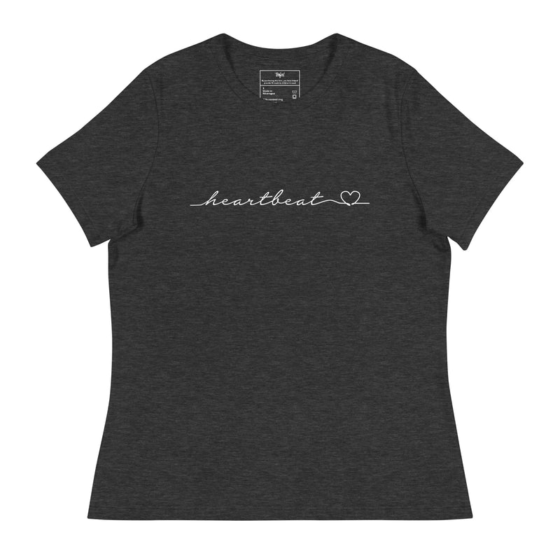 women's heartbeat tee - relaxed fit