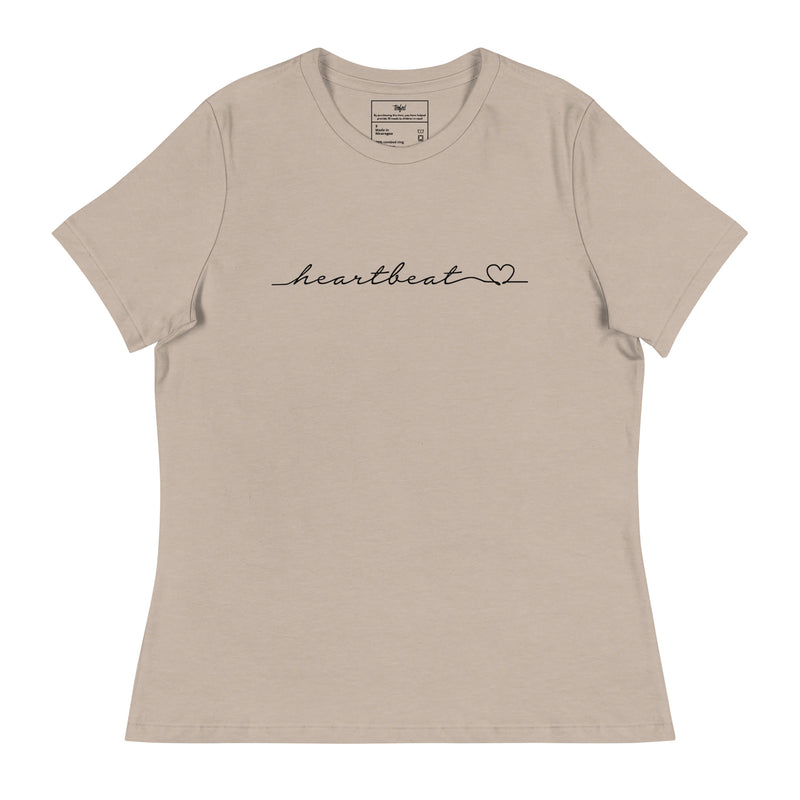 women's heartbeat tee - relaxed fit