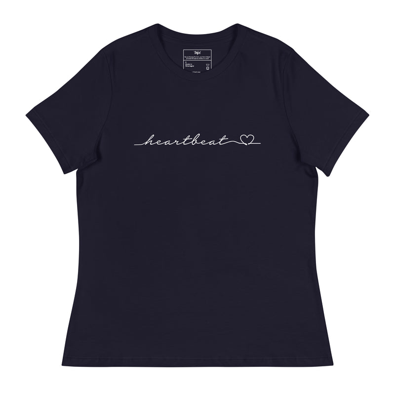 women's heartbeat tee - relaxed fit