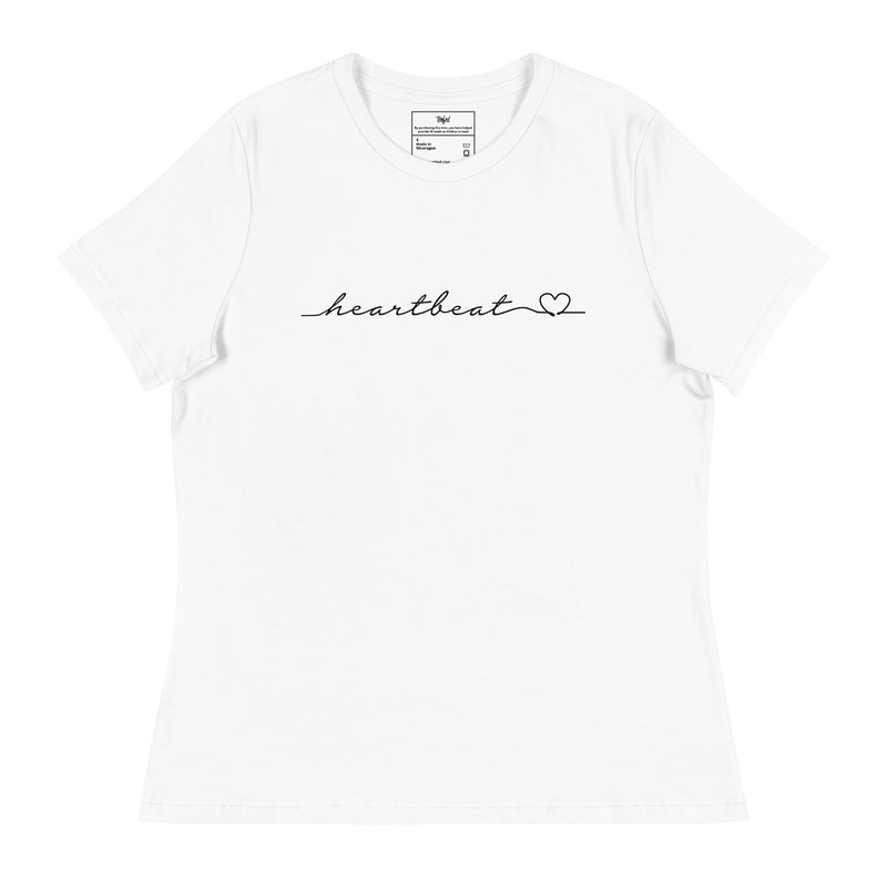 women's heartbeat tee - relaxed fit